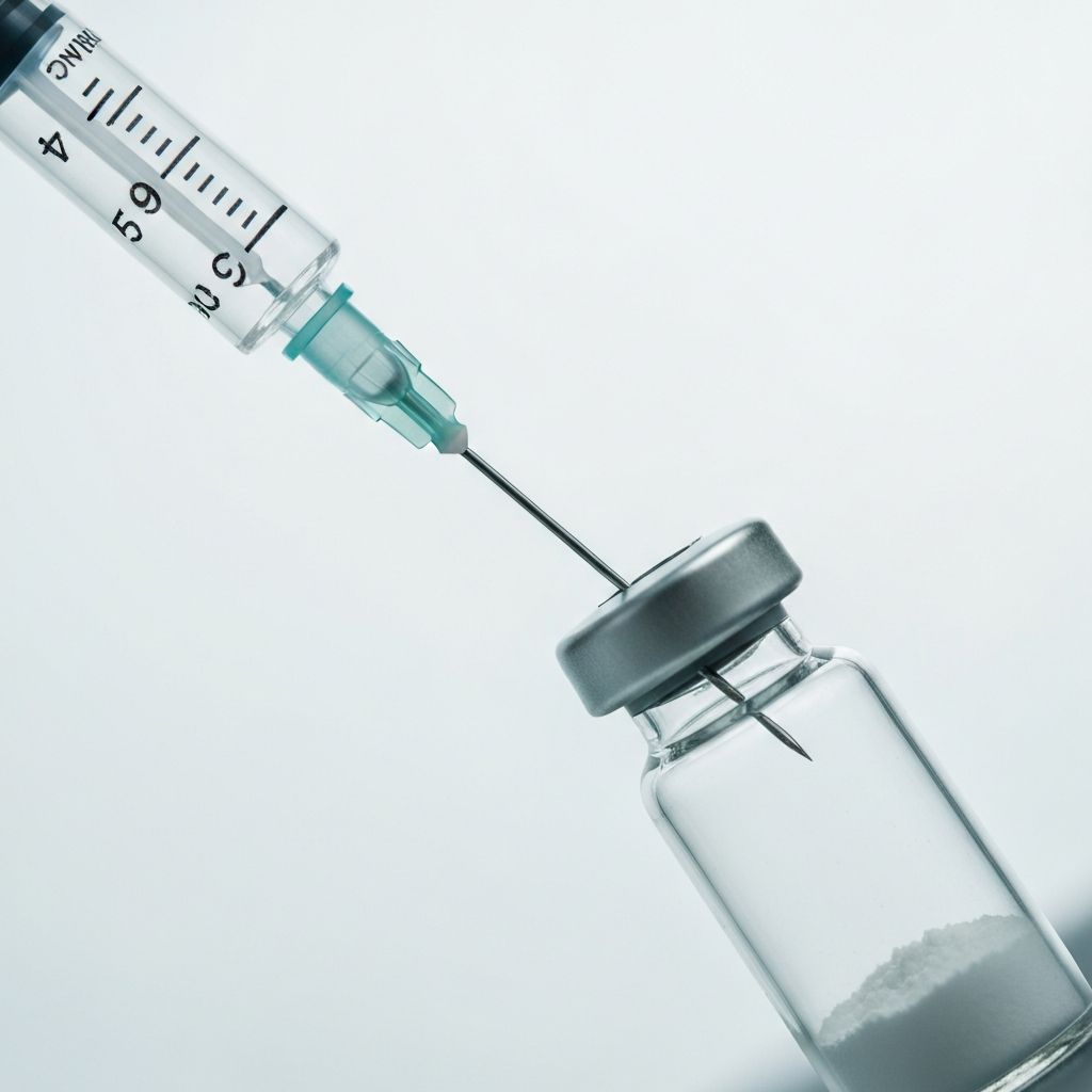 Inject Water into Peptide Vial